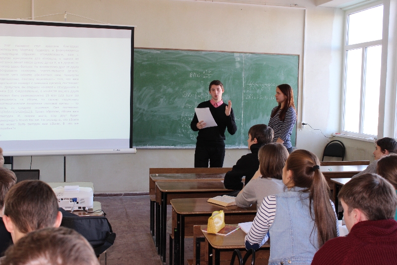 23 марта 2015 года прошла встреча студентов со школьниками 11 класса и студентами факультета вычислительной техники кафедры Безопасность жизнедеятельности.